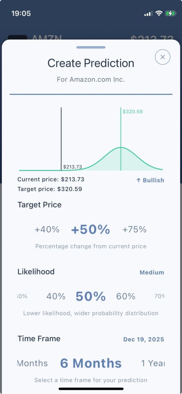 Ballast predictions screen