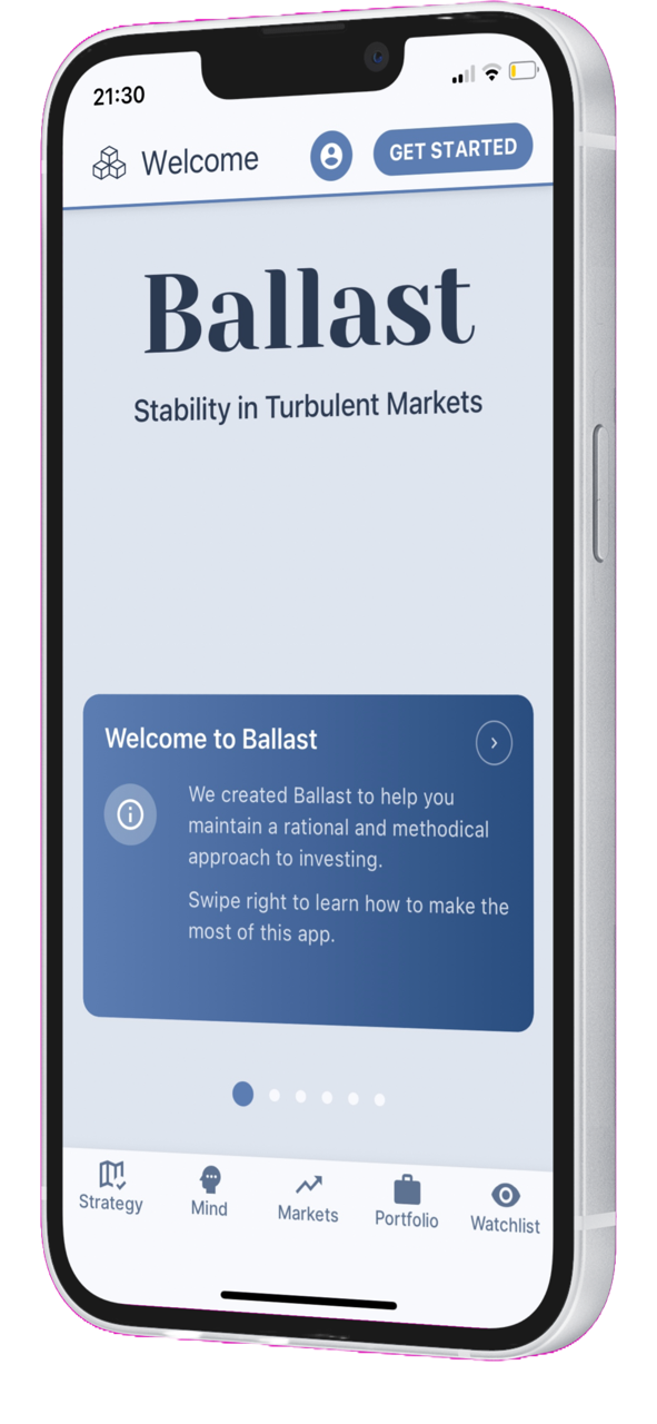 Ballast Welcome Screen